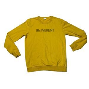 Koaj Basic Yellow Irreverent Irr3verent Long Sleeve Crewneck Sweatshirt Size XL